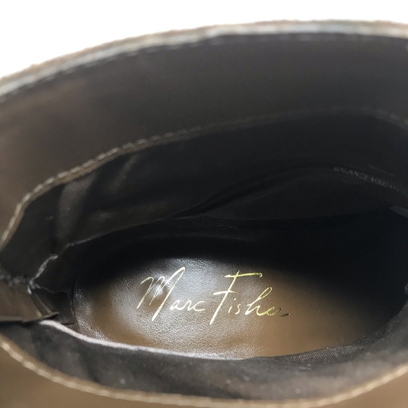 Marc Fisher Zen Studded Suede Ankle Bootie Tan6.5 - Picture 6 of 8